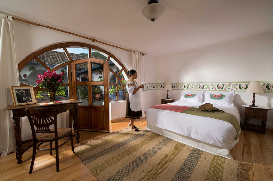 Eco-friendly lodge interior